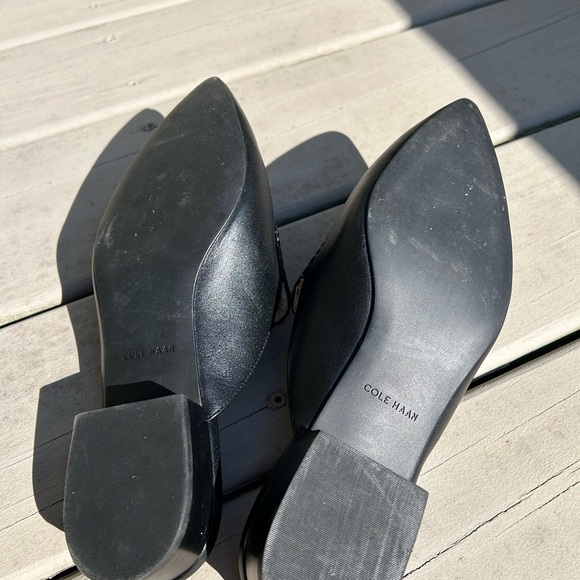 Cole Haan Black Cane Slip-on Mule Slide 8.5B Womens Never Been Worn - Picture 5 of 5